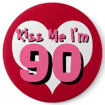 Kiss Me Button - 90 by ZazBear Kiss Me Button - 90
