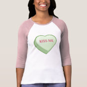 KISS ME Candy Heart shirt