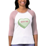 KISS ME Candy Heart t-shirts