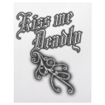 KISS ME DEADLY gothic art for sexy goth girls Letterhead