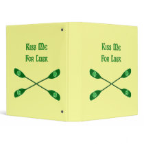 Kiss Me For Luck Kayak Vinyl Binders