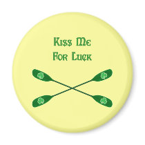 Kiss Me For Luck Kayak Magnet