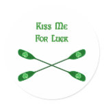 Kiss Me For Luck Kayak Sticker