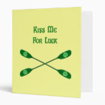 Kiss Me For Luck Kayak Vinyl Binders