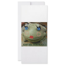 KISS ME FROG RACK CARDS
