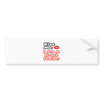 Kiss Me...I Am A French Teacher bumper stickers