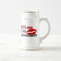 Kiss Me I am Jewish Mugs