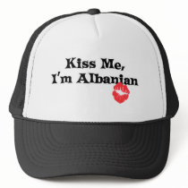 Kiss Me I'm Albanian hats