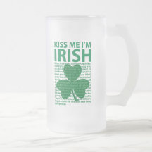 Kiss Me I’m Irish Coffee Mugs