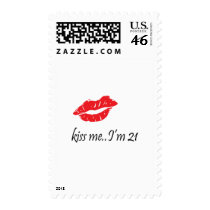 Kiss Me I'm 21 Stamps