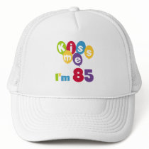 Kiss Me I'm 85 Birthday T-shirts and Gifts Mesh Hats