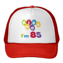 Kiss Me I'm 85 Birthday T-shirts and Gifts Mesh Hats