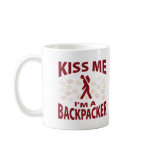 Kiss Me I'm A Backpacker Coffee Mug
