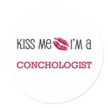 Kiss Me I'm a CONCHOLOGIST stickers