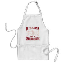 Kiss Me I'm A Derrick Operator aprons