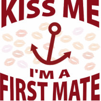 Kiss Me I'm A First Mate photo sculptures