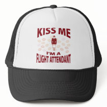 Kiss Me I'm A Flight Attendant hats by 1000suns Kiss Me I'm A Flight Attendant hats