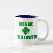 Kiss me I'm a Lawyer mugs