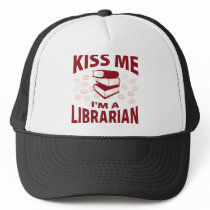 Kiss Me I'm A Librarian hats