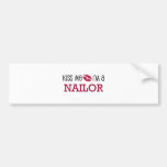Kiss Me I'm a NAILOR Bumper Stickers