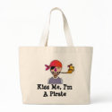 Kiss Me, I'm A Pirate bags
