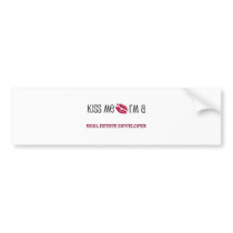 Kiss Me I'm a REAL ESTATE DEVELOPER bumper stickers