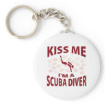 Kiss Me I'm A Scuba Diver Key Chains