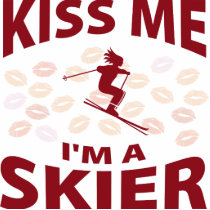 Kiss Me I'm A Skier photo sculptures