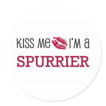 Kiss Me I'm a SPURRIER stickers by jobshirt Kiss Me I'm a SPURRIER stickers