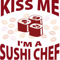 Kiss Me I'm A Sushi Chef photo sculptures by 1000suns Kiss Me I'm A Sushi Chef photo sculptures