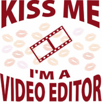 Kiss Me I'm A Video Editor photo sculptures by 1000suns Kiss Me I'm A Video Editor photo sculptures