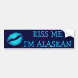 Kiss Me, I'm Alaskan Bumper Sticker