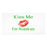 Kiss Me Im Alaskan Photo Card
