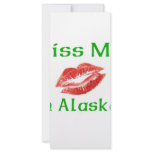 Kiss Me Im Alaskan Full Color Rack Card