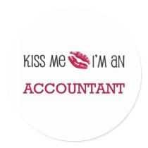 Kiss Me I'm an ACCOUNTANT stickers