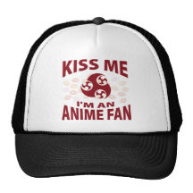 Kiss Me I'm An Anime Fan Mesh Hat