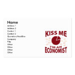 Kiss Me I'm An Economist Business Card Kiss Me I'm An Economist Business Card