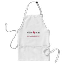 Kiss Me I'm an EDITORIAL ASSISTANT aprons