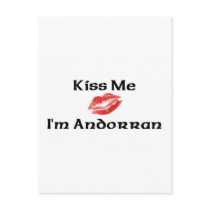 Kiss Me I'm Andorran Post Cards