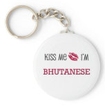 Kiss Me I'm BHUTANESE Keychains