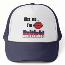 Kiss me I'm British hats