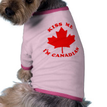 Kiss Me Im Canadian pet clothing