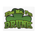 Kiss Me I'm Drunk Postcard