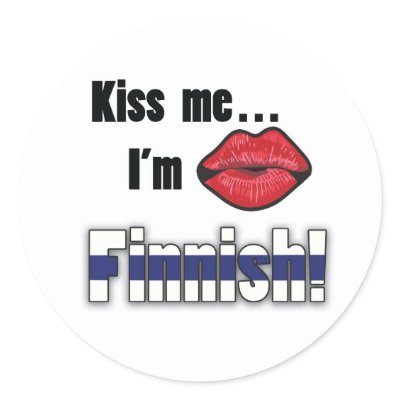 Kiss me I'm Finnish Sticker by Joee3030