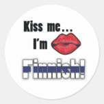 Kiss me I'm Finnish Sticker
