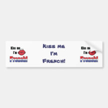 Kiss me I'm French Bumper Sticker