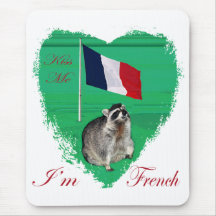 Kiss me I'm French mousepad