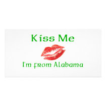 Kiss Me I'm from Alabama photo cards by bartstshirts Kiss Me I'm from Alabama photo cards