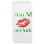 Kiss Me I'm from Arkansas Customized Rack Card