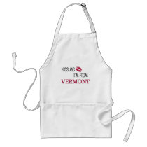 Kiss Me I'm From VERMONT aprons by flagshirt Kiss Me I'm From VERMONT aprons